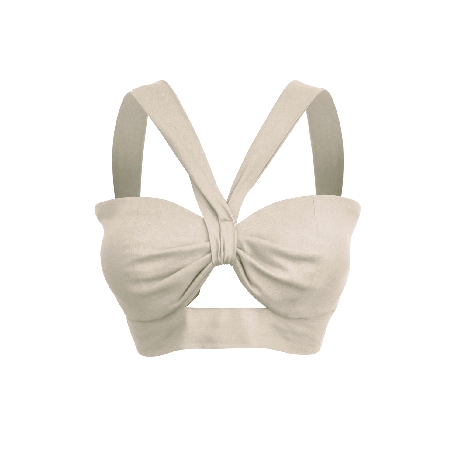 Conjunto DE LINO TOP Y FALDA CRUDO