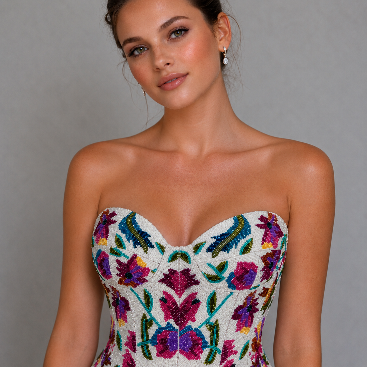 Corsé Eden Garden white Long