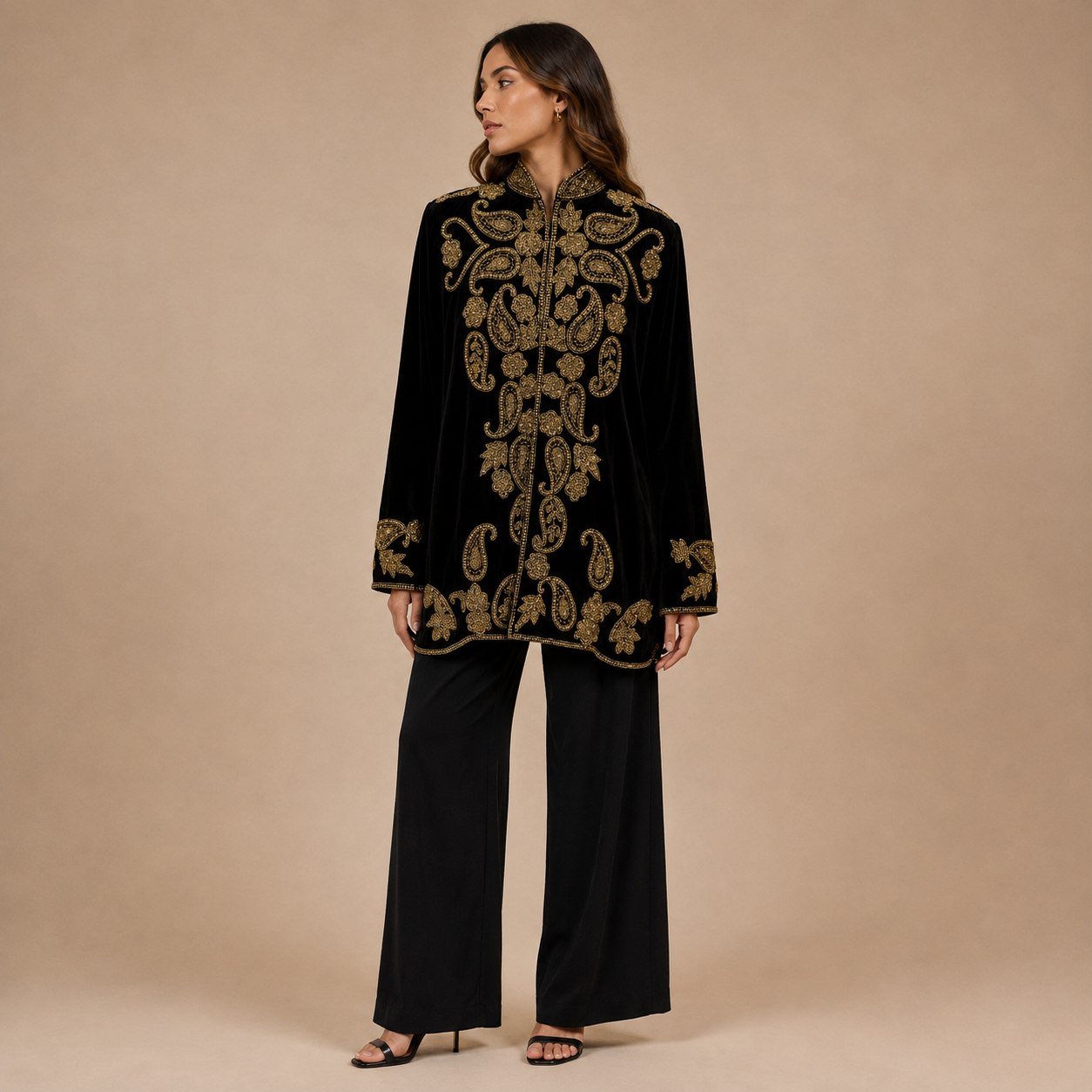 Chaqueta paisley gold