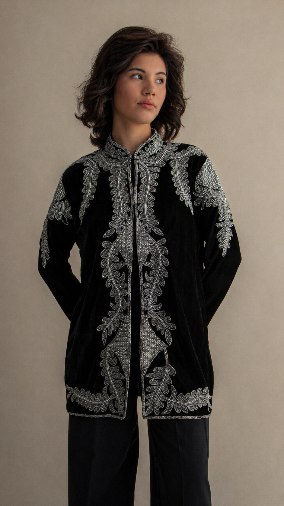 Chaqueta silver Paisley