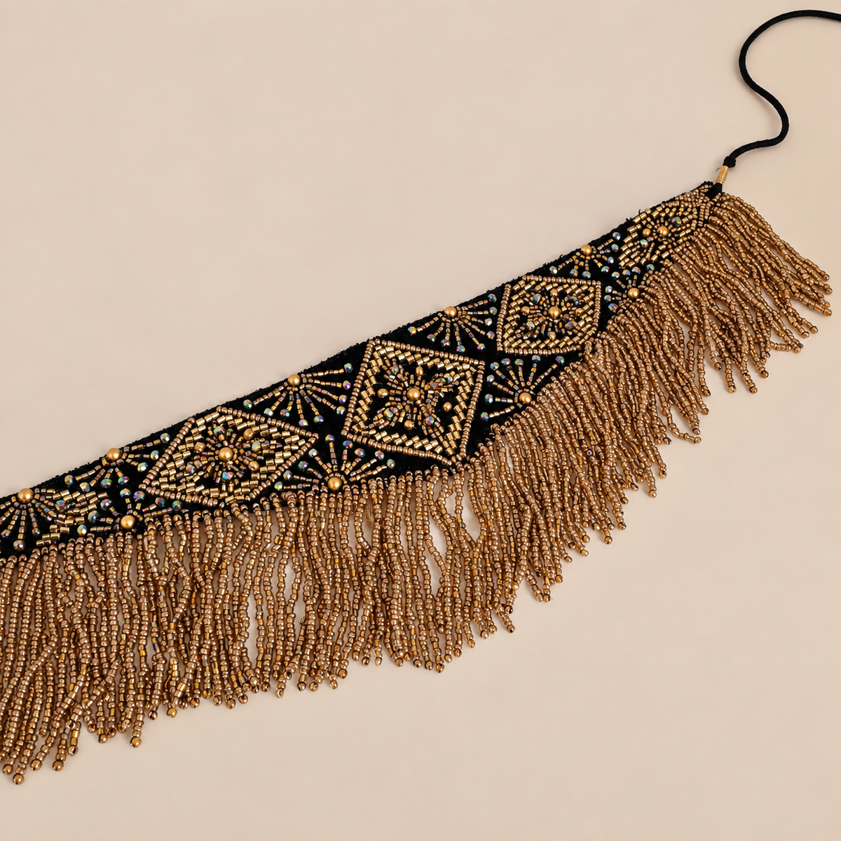 Choker Black Gold Queen