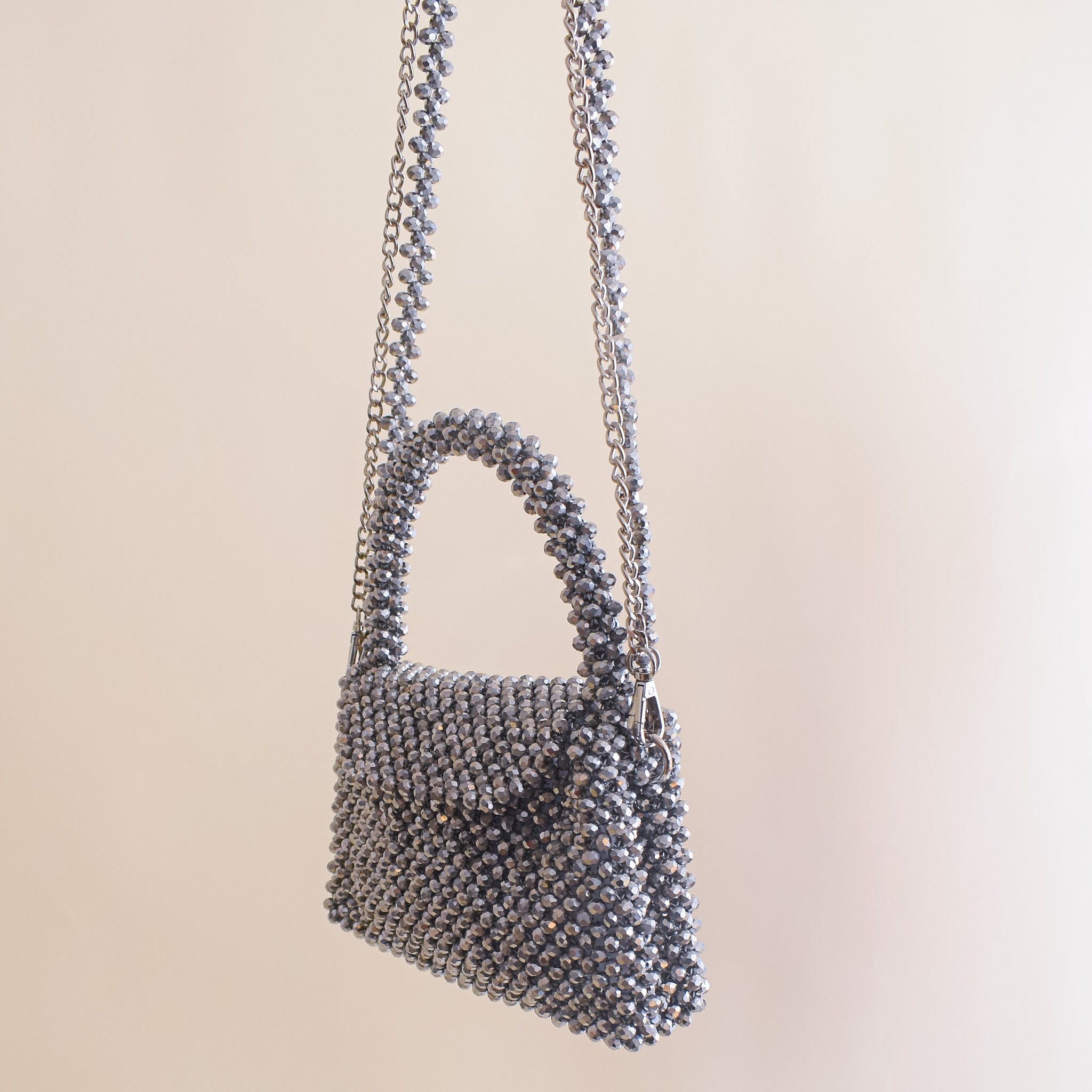 Cartera tejida en piedras "I SAID YES" Iron