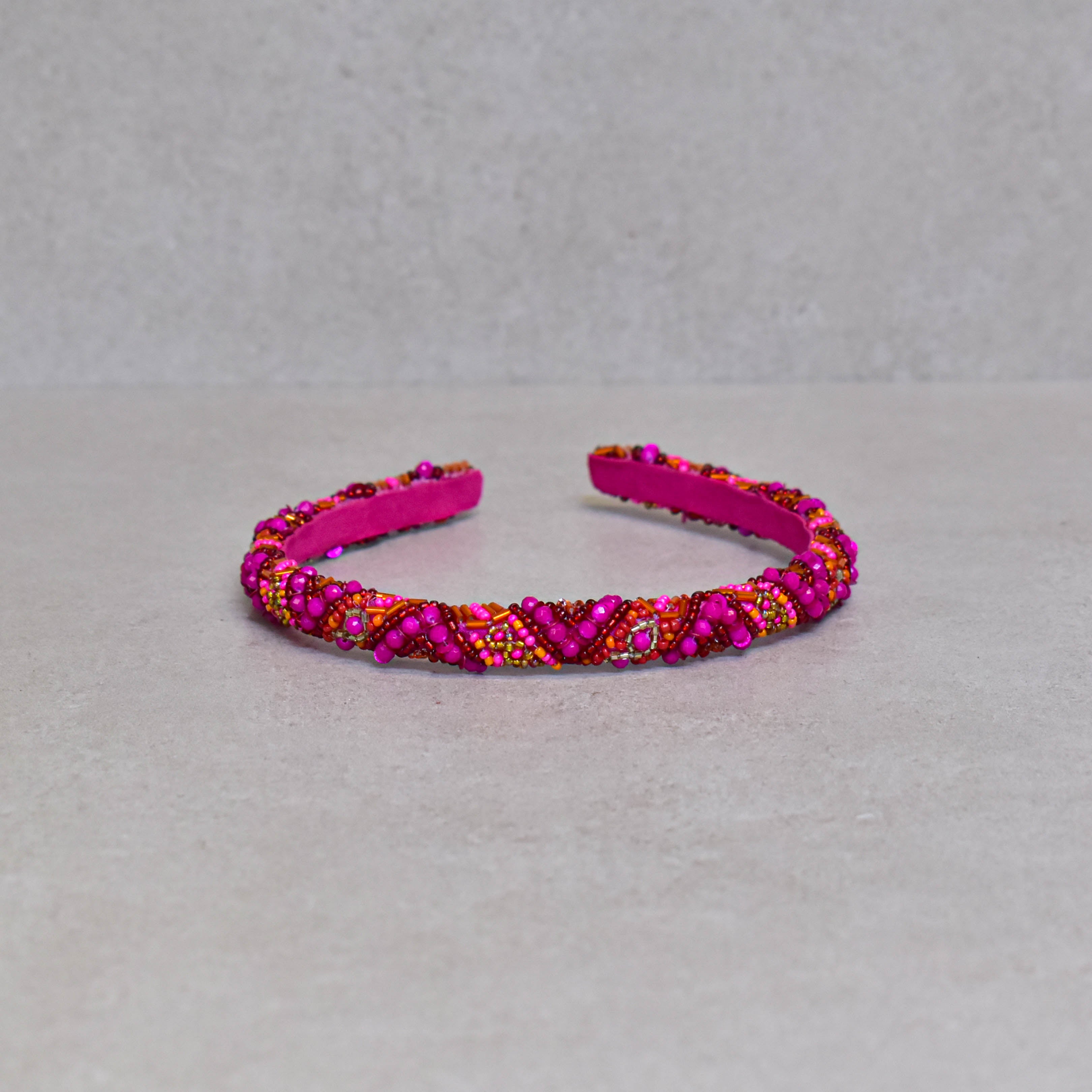Cintillo Fucsia Ethnic Crown Skinny