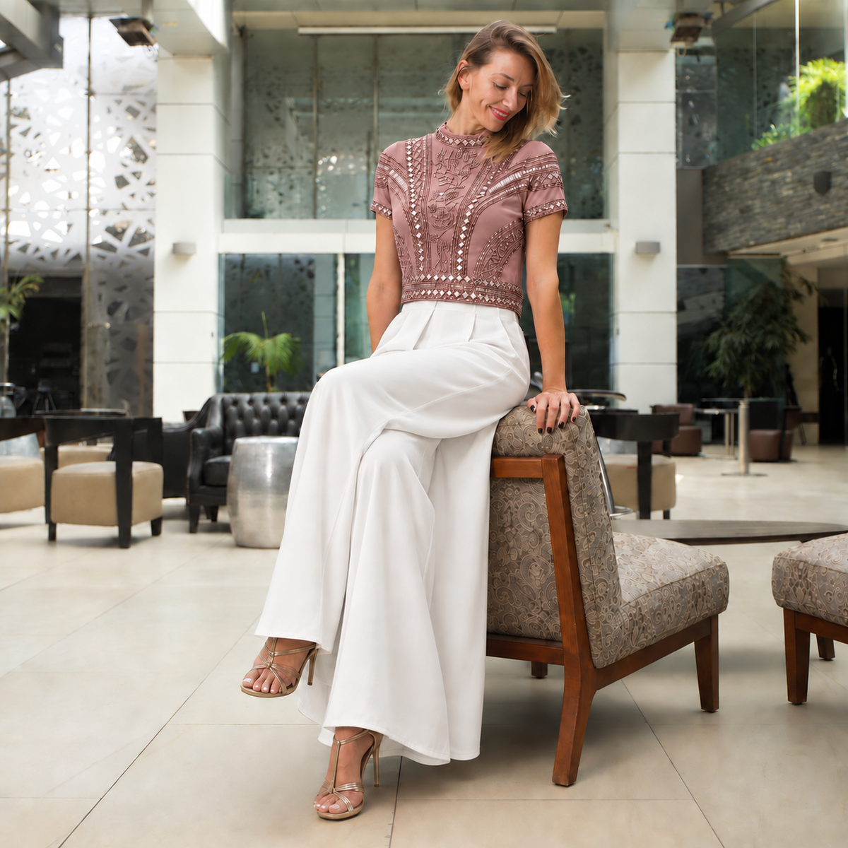 Blusa NAHLA Palo Rosa