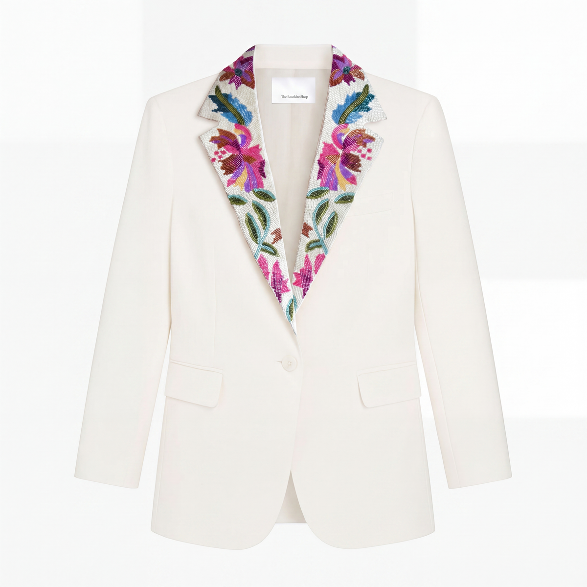 Cuello Chaqueta, Luxury White