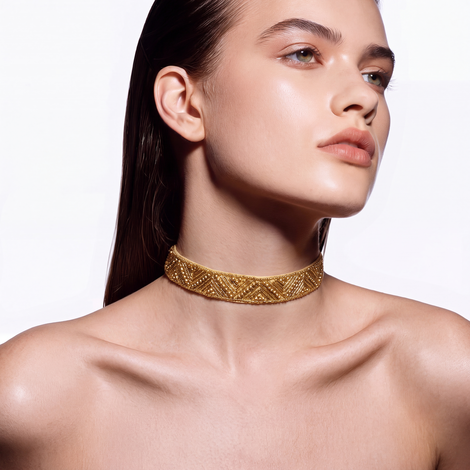 Choker Golden Lace