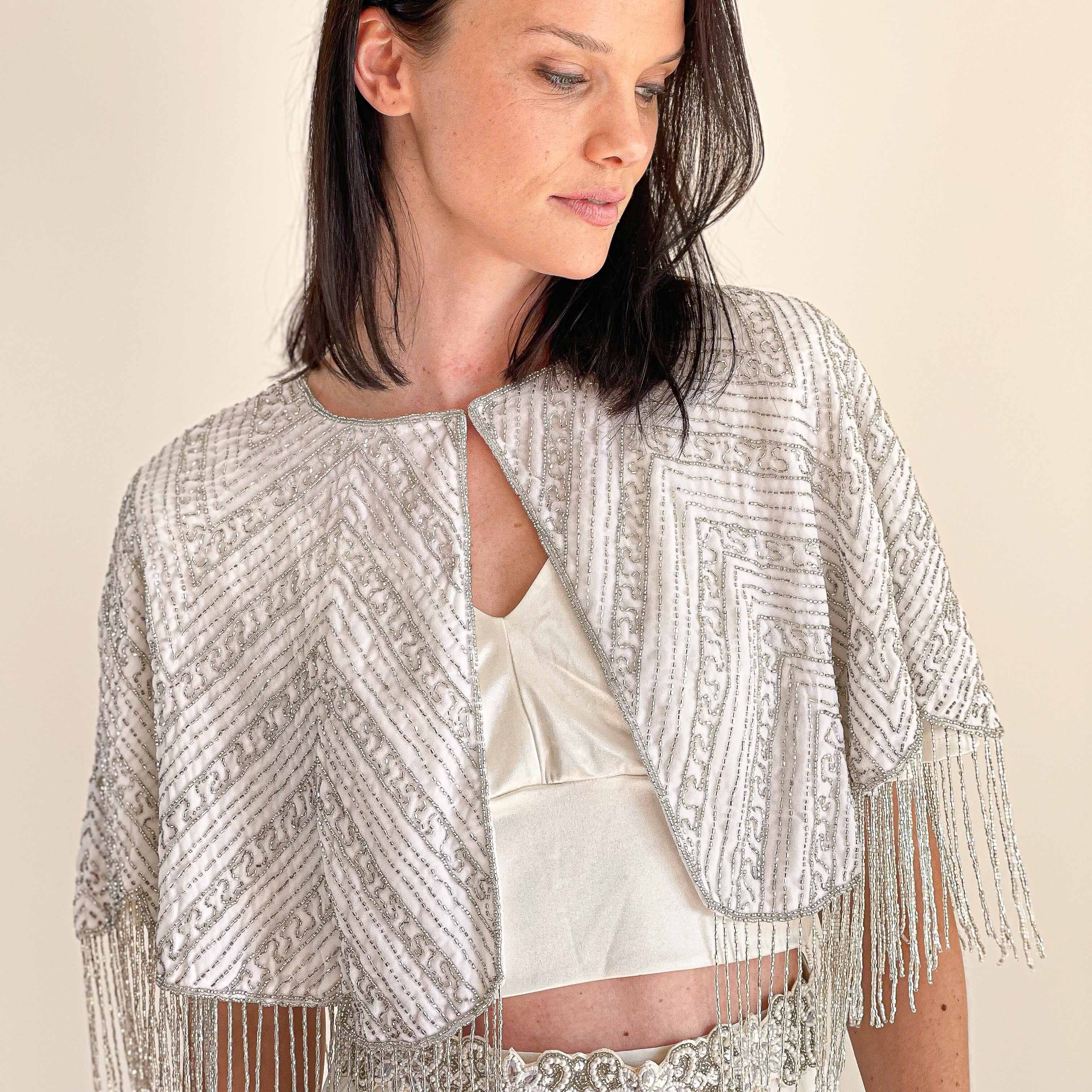 Capa velvet flecos mostacillas Like a Virgin