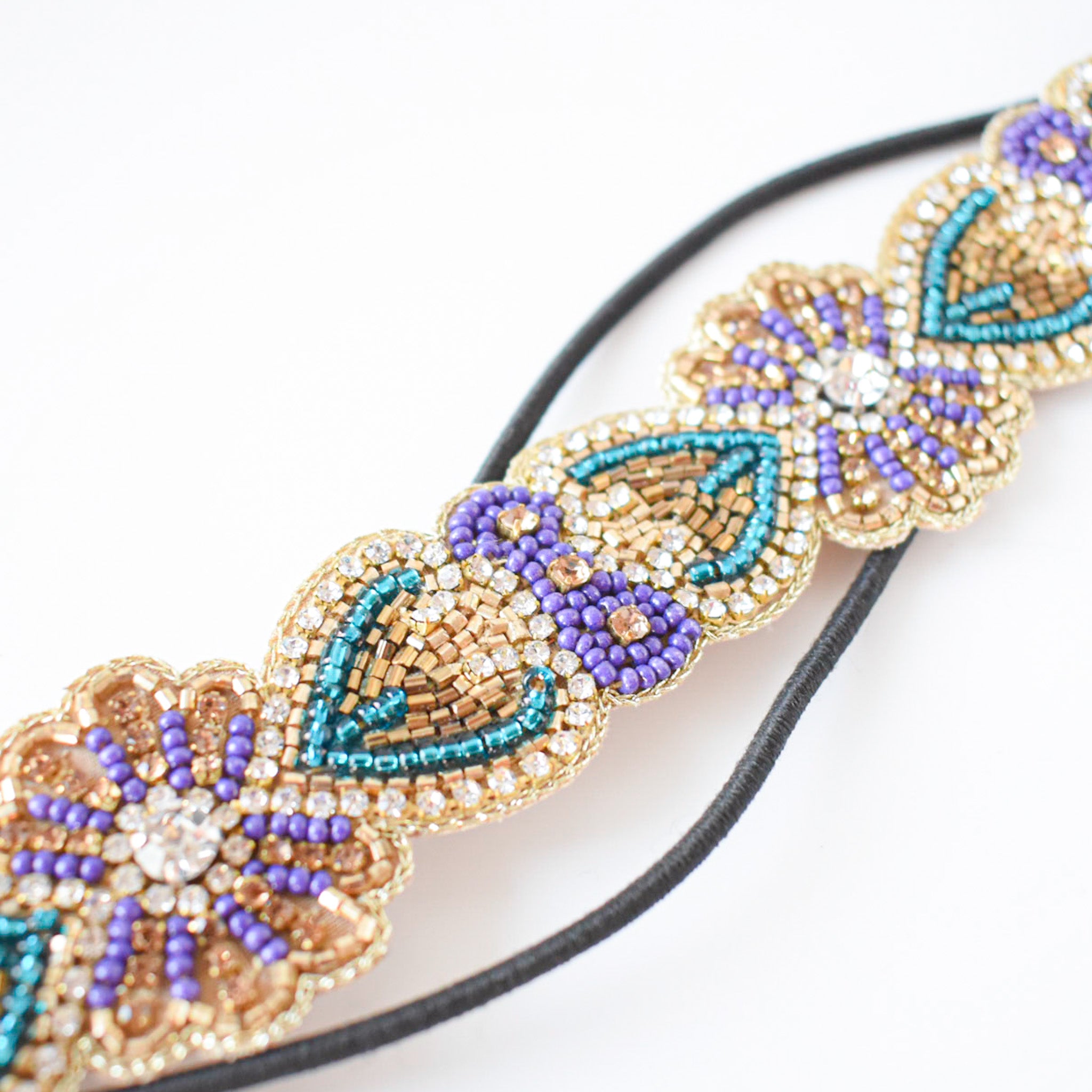 Cintillo elastic Bohemian Golden QUEEN