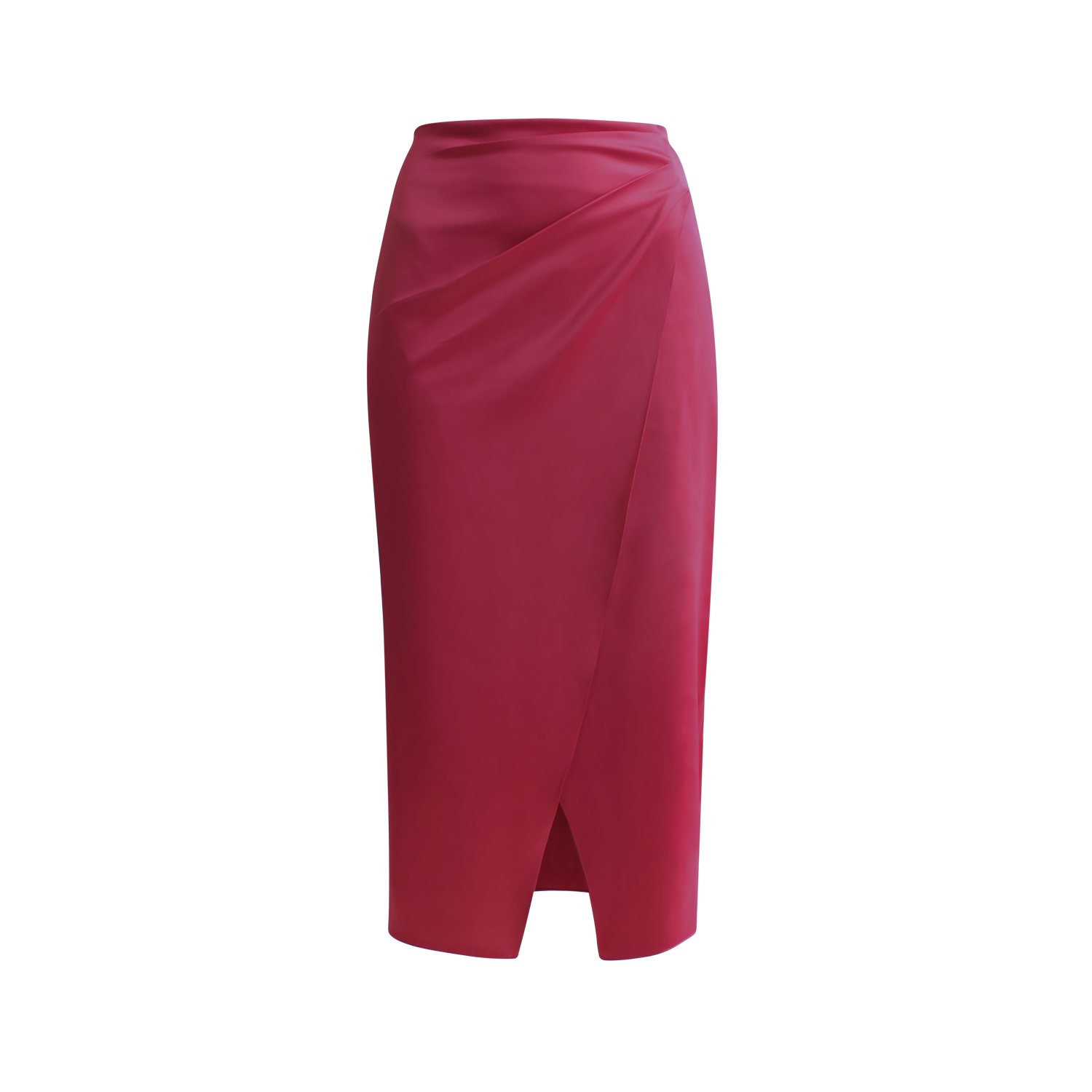 Falda Fucsia drapeada al costado