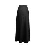Conjunto DE LINO TOP Y FALDA Negro