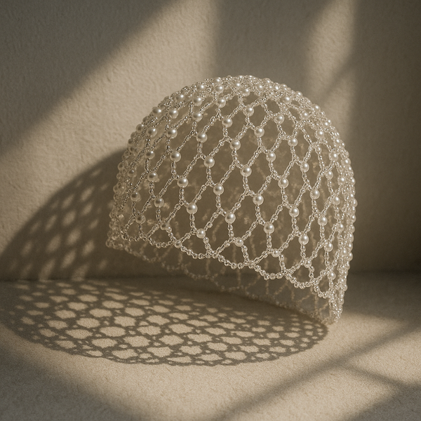 Casquete piedras y perlas