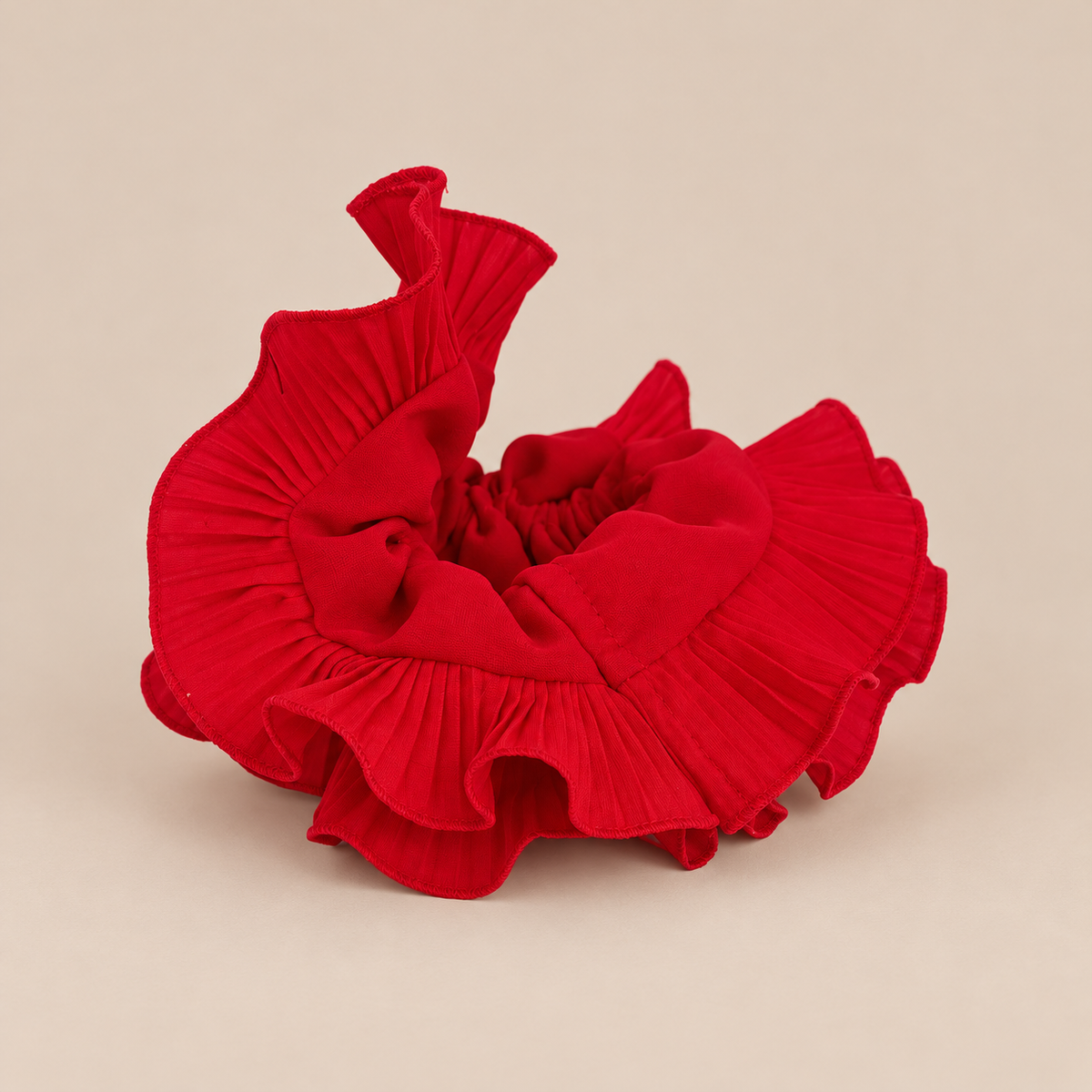 Scrunchie Red Waves