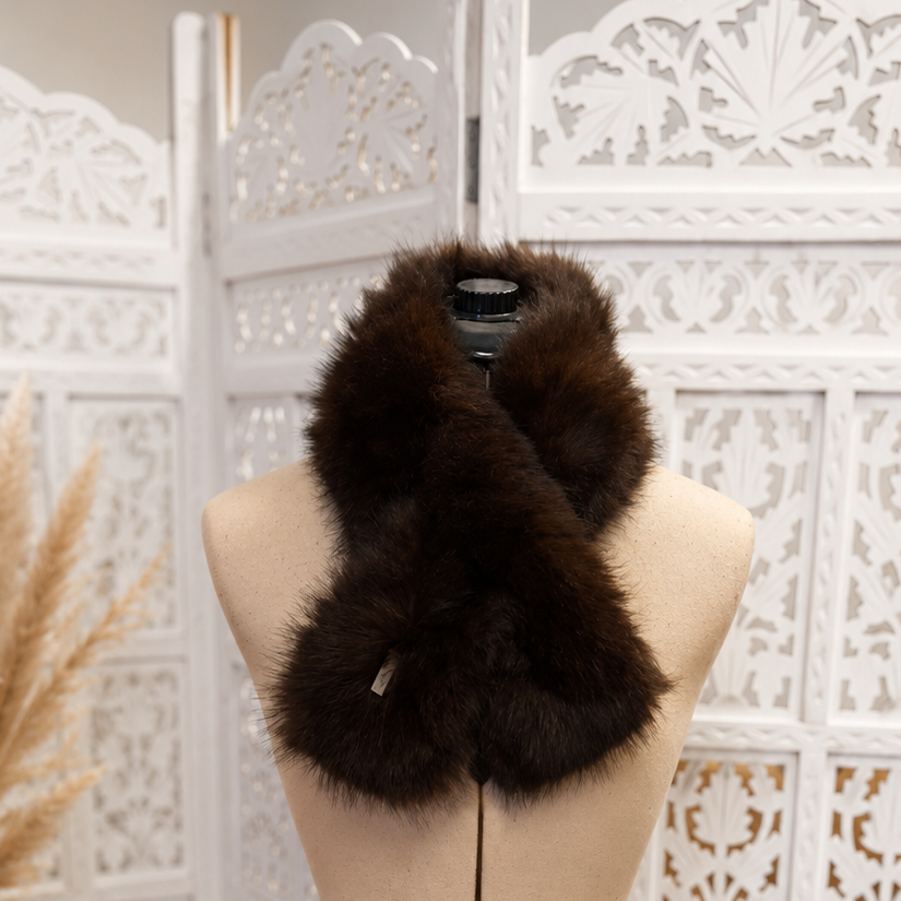 Cuello peludo chocolate Lucky you