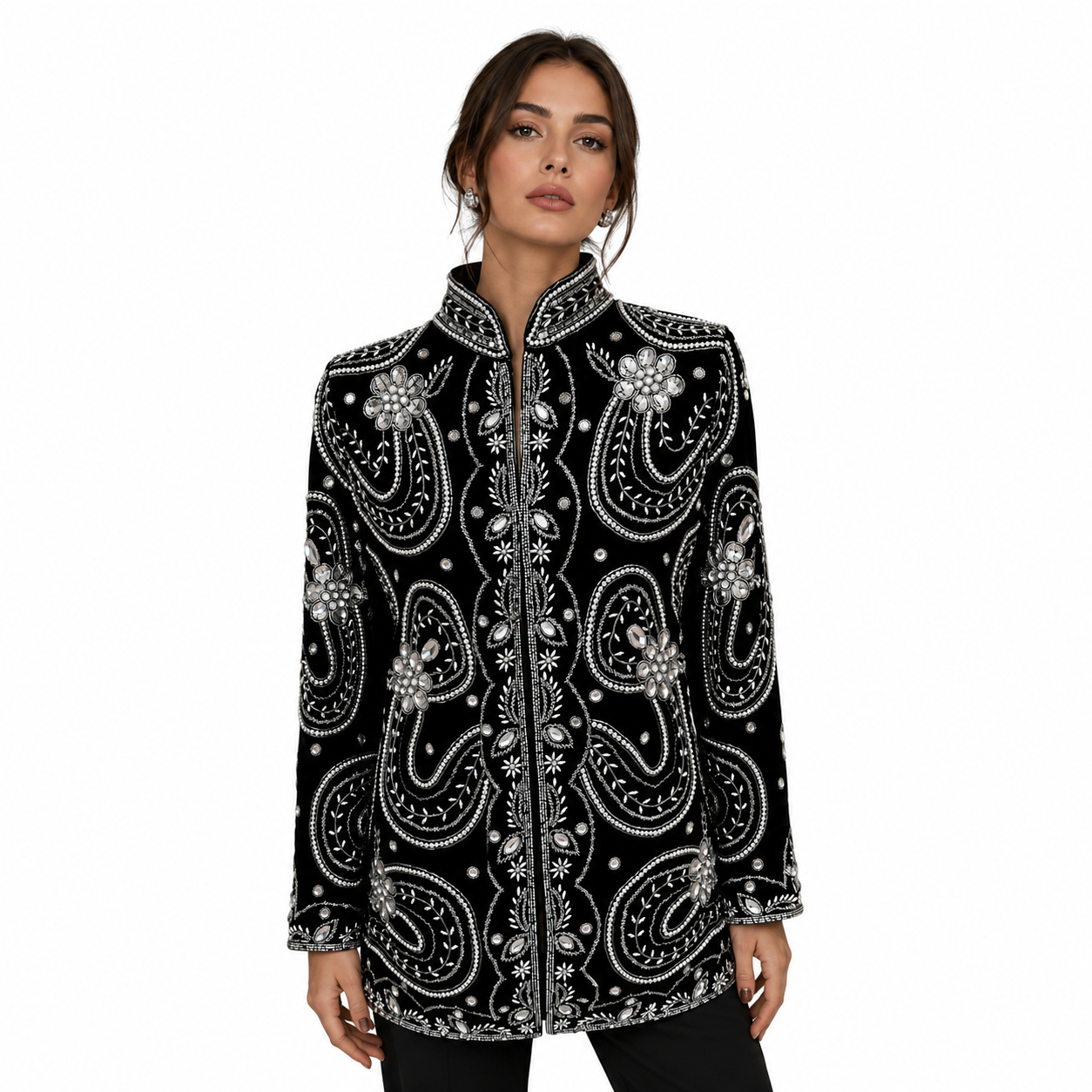 Chaqueta Terciopelo Black Silver