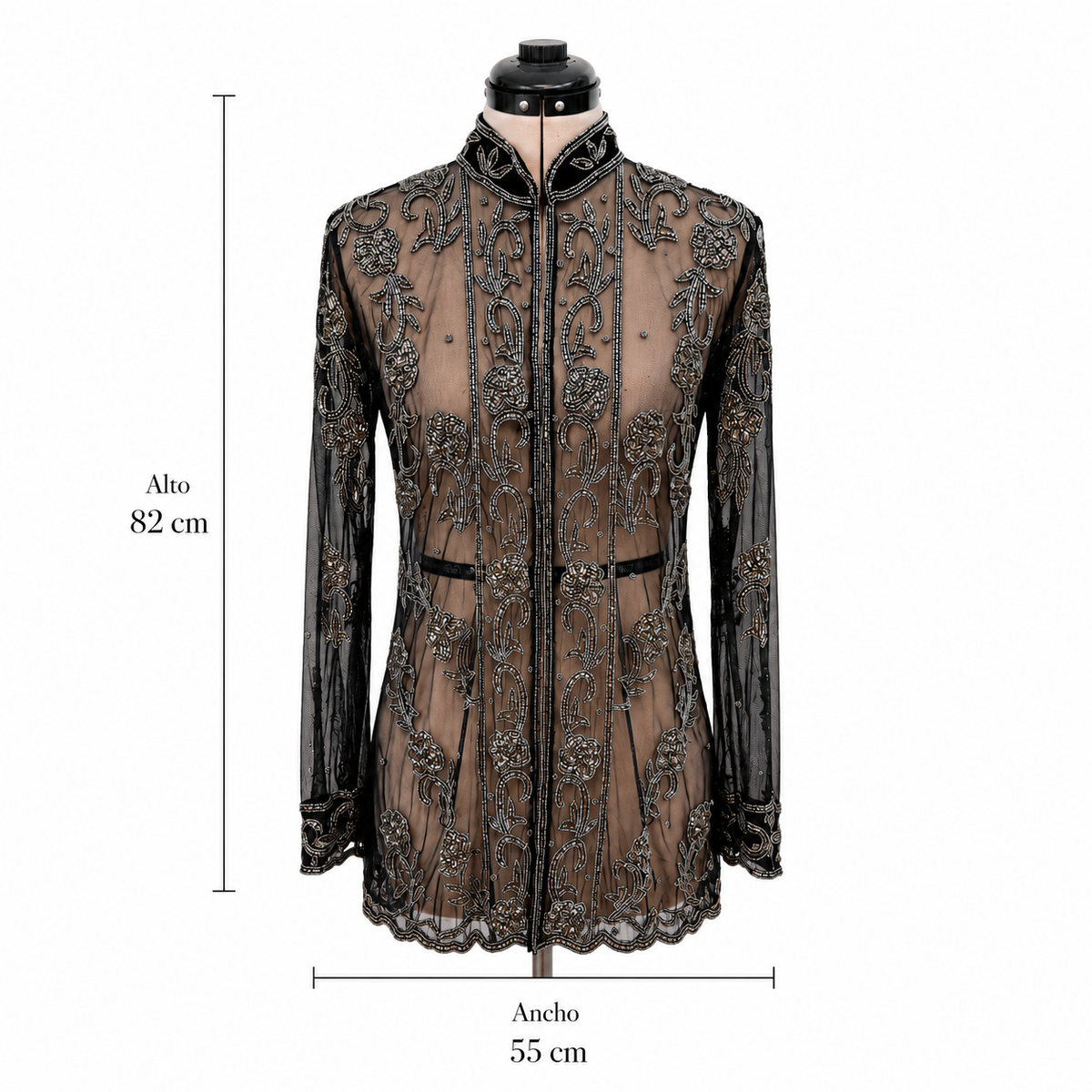 Chaqueta, Kimono traslucido iron
