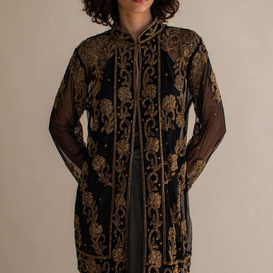 Chaqueta, Kimono traslucido GOLDENSTONE