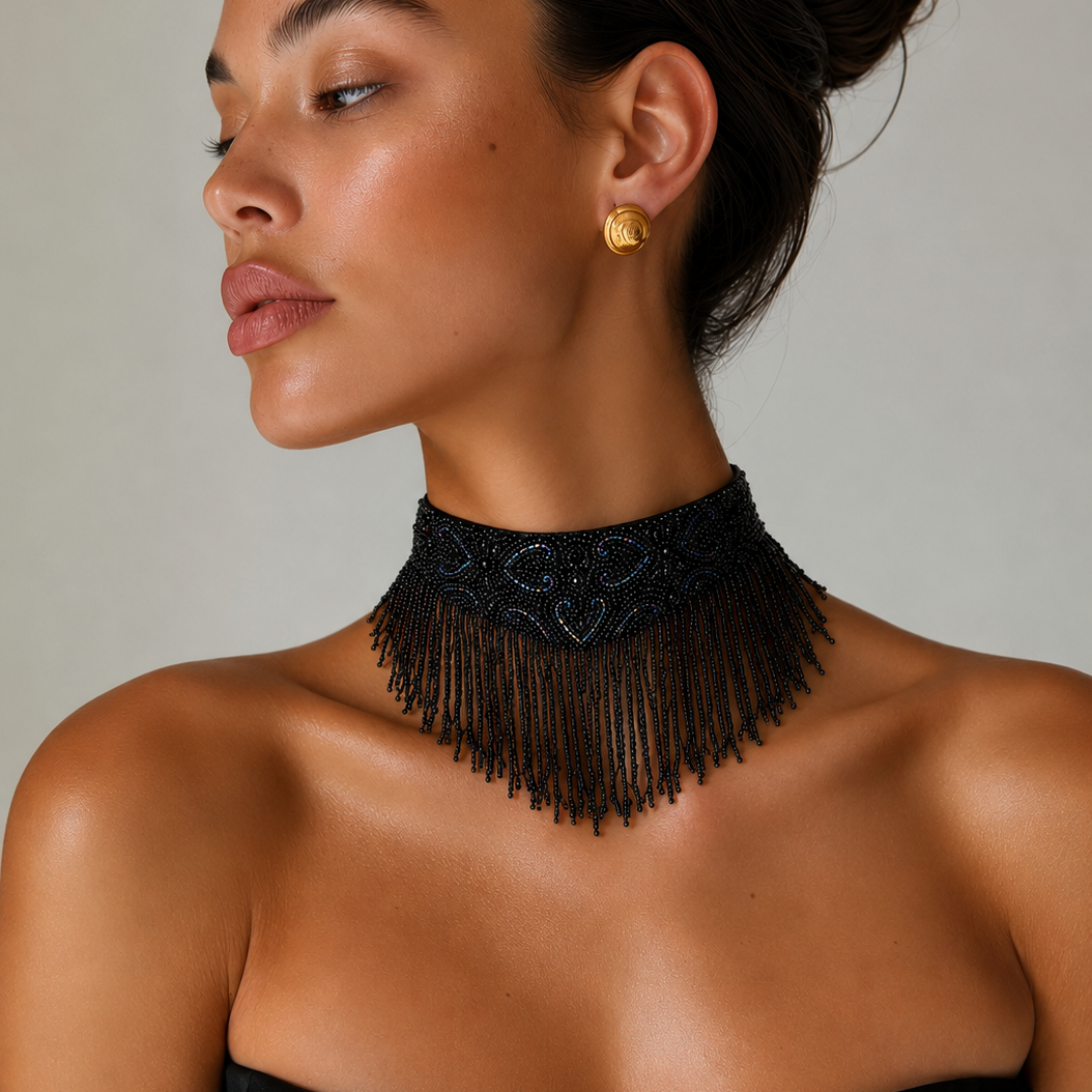 Choker Black Queen
