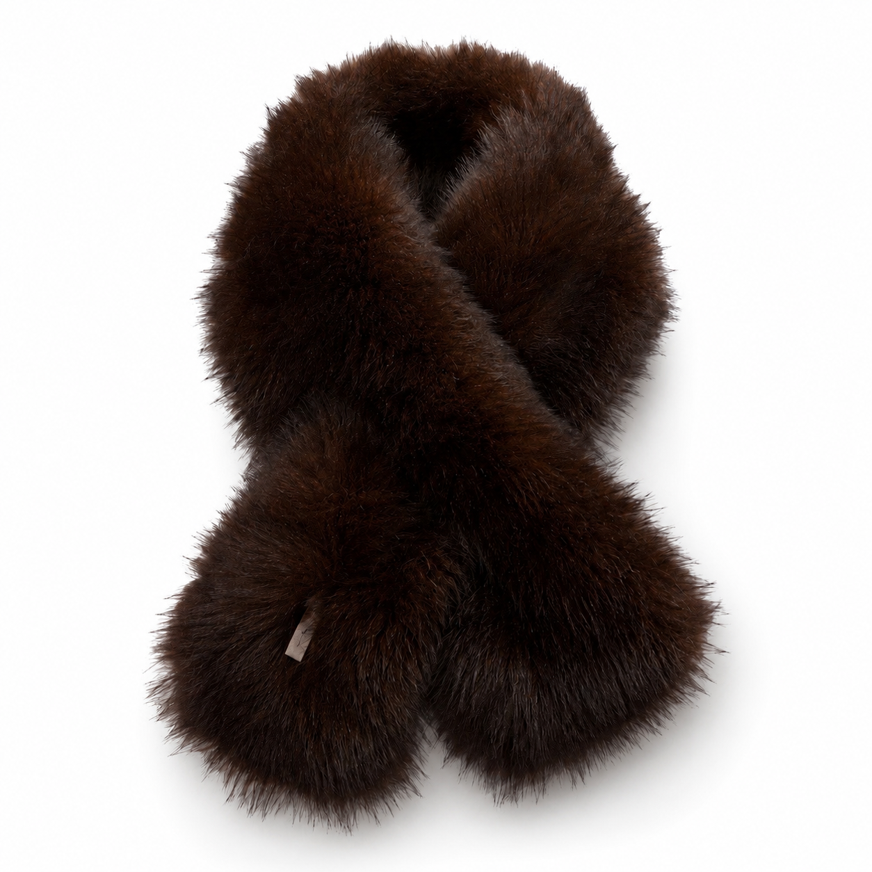 Cuello peludo chocolate Lucky you