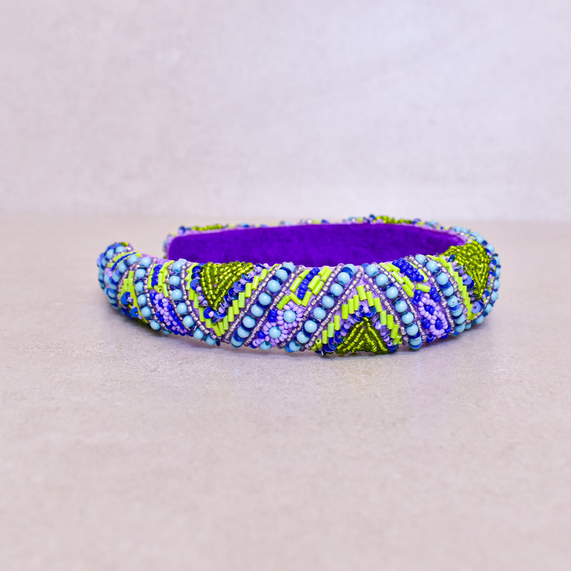 Cintillo Purple Ethnic Crown