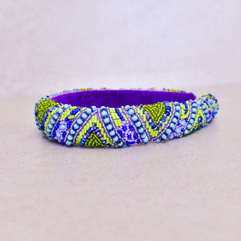 Cintillo Purple Ethnic Crown