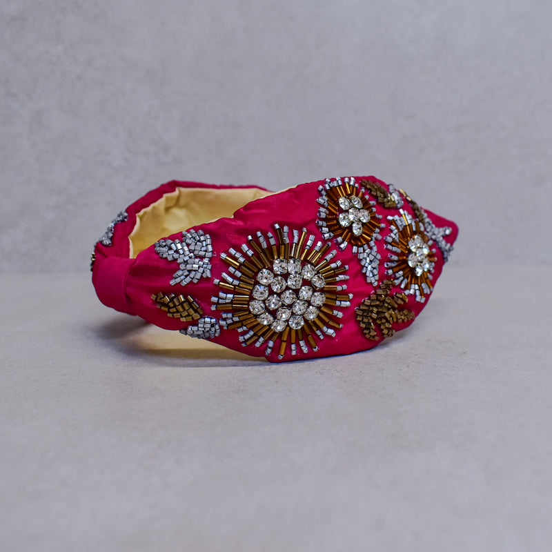 Cintillo diadema Fireworks Flower Red
