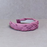 Cintillo BASIC Trenzado Rosa