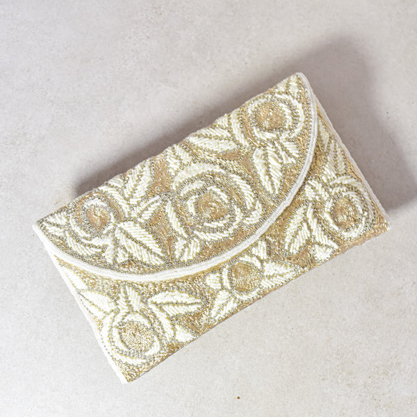 Cartera white roses