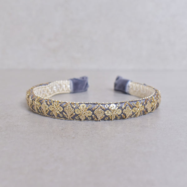 Cintillo ethnic goldengrey