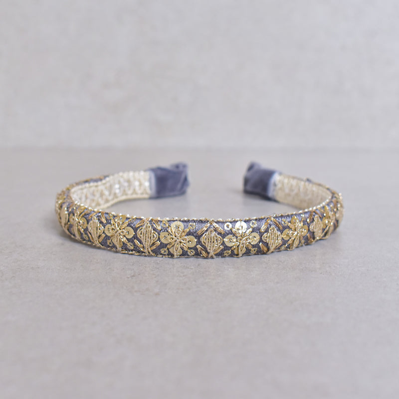 Cintillo ethnic goldengrey