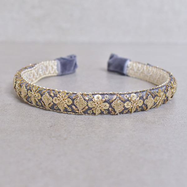 Cintillo ethnic goldengrey