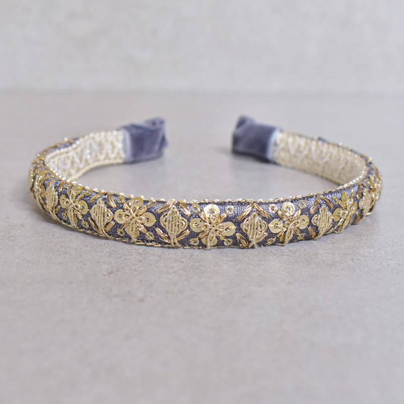 Cintillo ethnic goldengrey