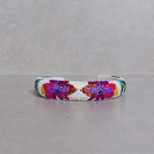 Cintillo luxury Garden White wider