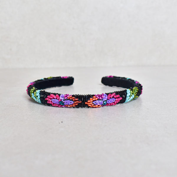 Cintillo luxury Garden Black skinny