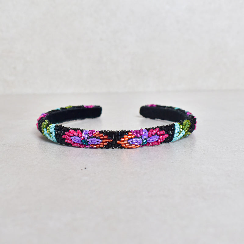 Cintillo luxury Garden Black skinny