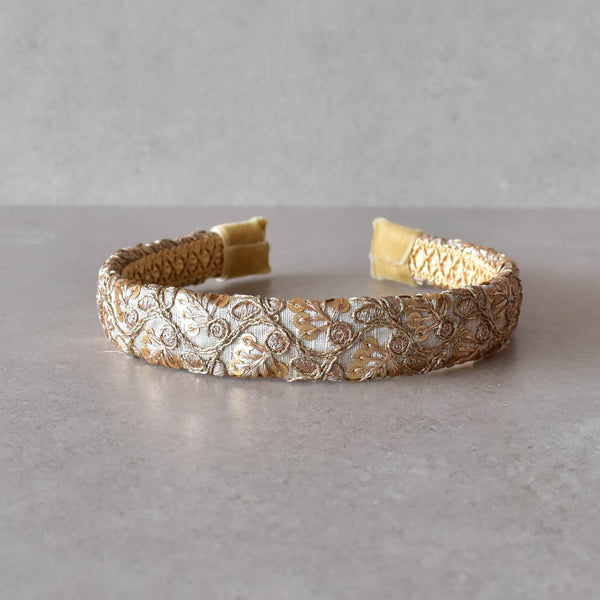 Cintillo golden leaves