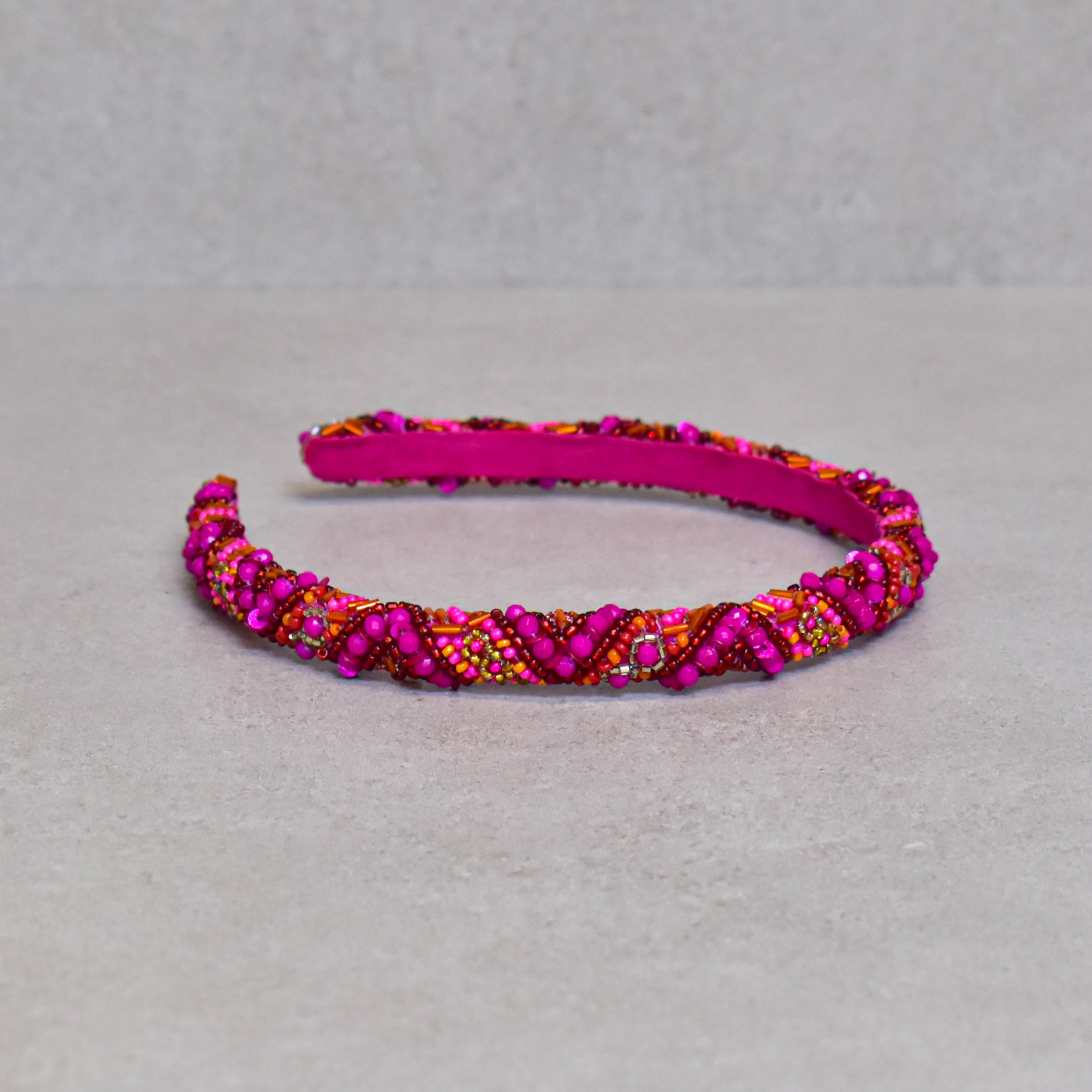Cintillo Fucsia Ethnic Crown Skinny