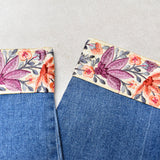 JEANS BLUE EMBELLISHMENT SECRET GARDEN