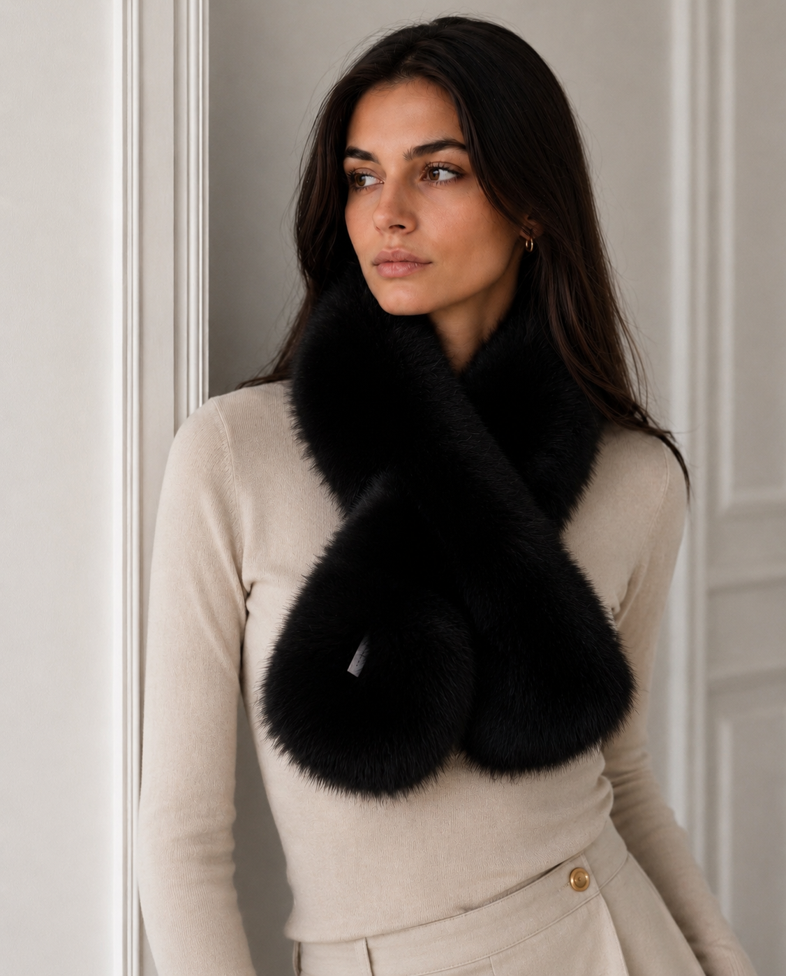 Cuello peludo black Lucky you