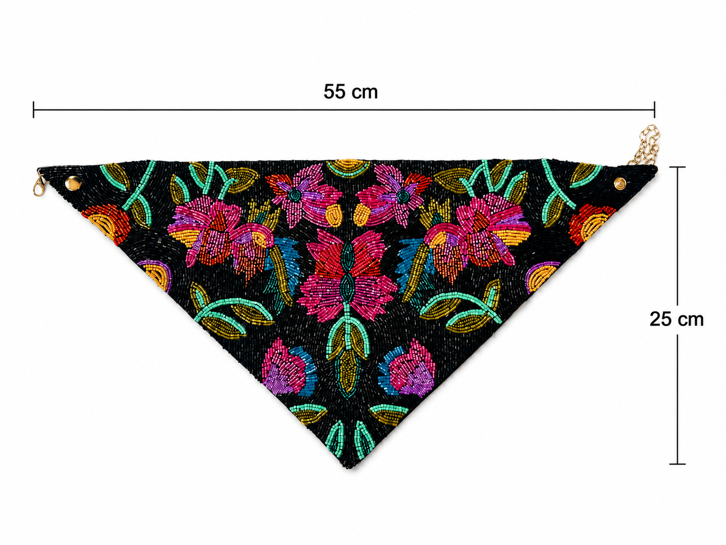 Pañuelo luxury garden black