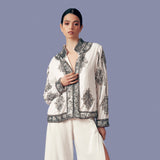 Chaqueta Velvet Dynasty white