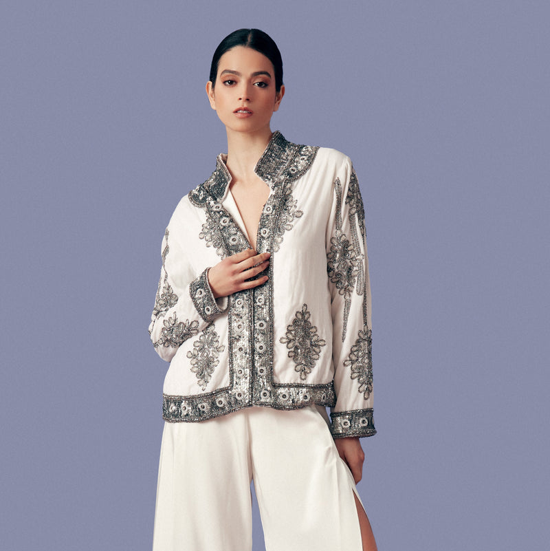 Chaqueta Velvet Dynasty white