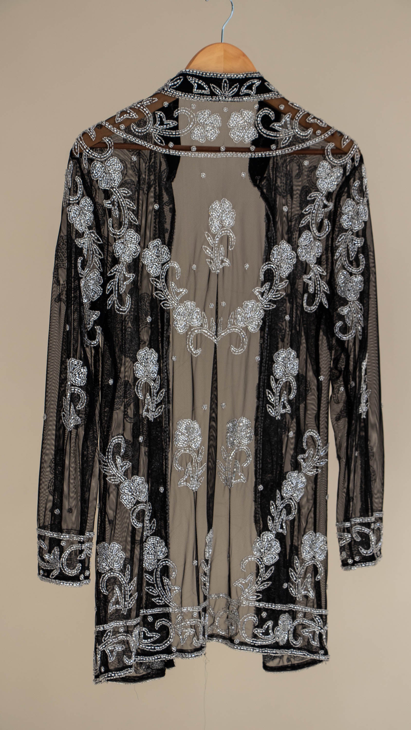 Chaqueta, Kimono traslucido silverstone