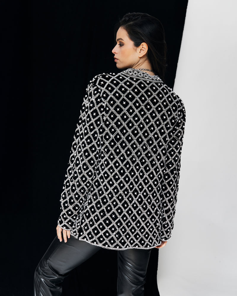 Chaqueta velvet PEARLS