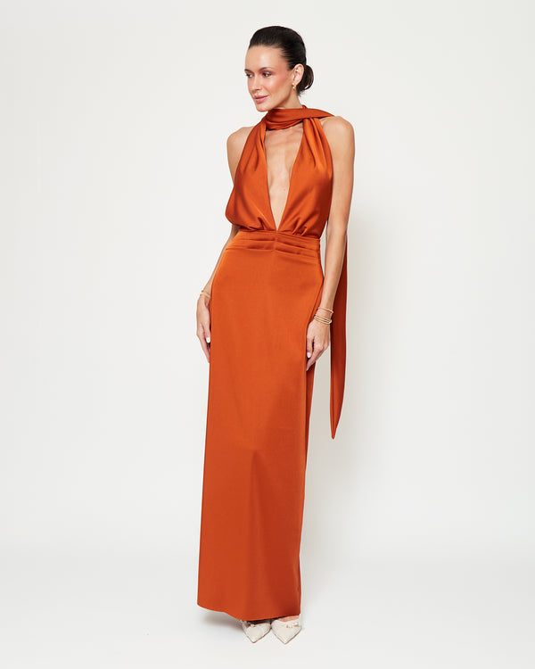 Vestido Sofía Terracota