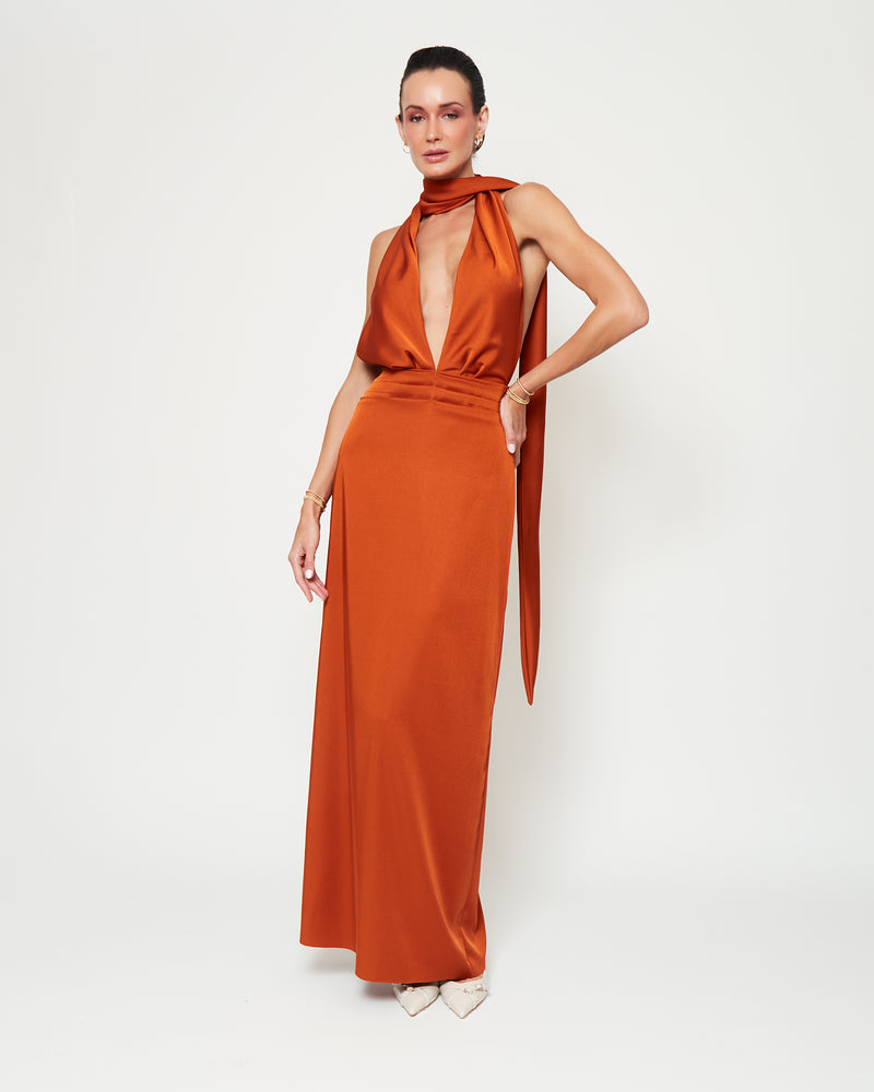 Vestido Sofía Terracota
