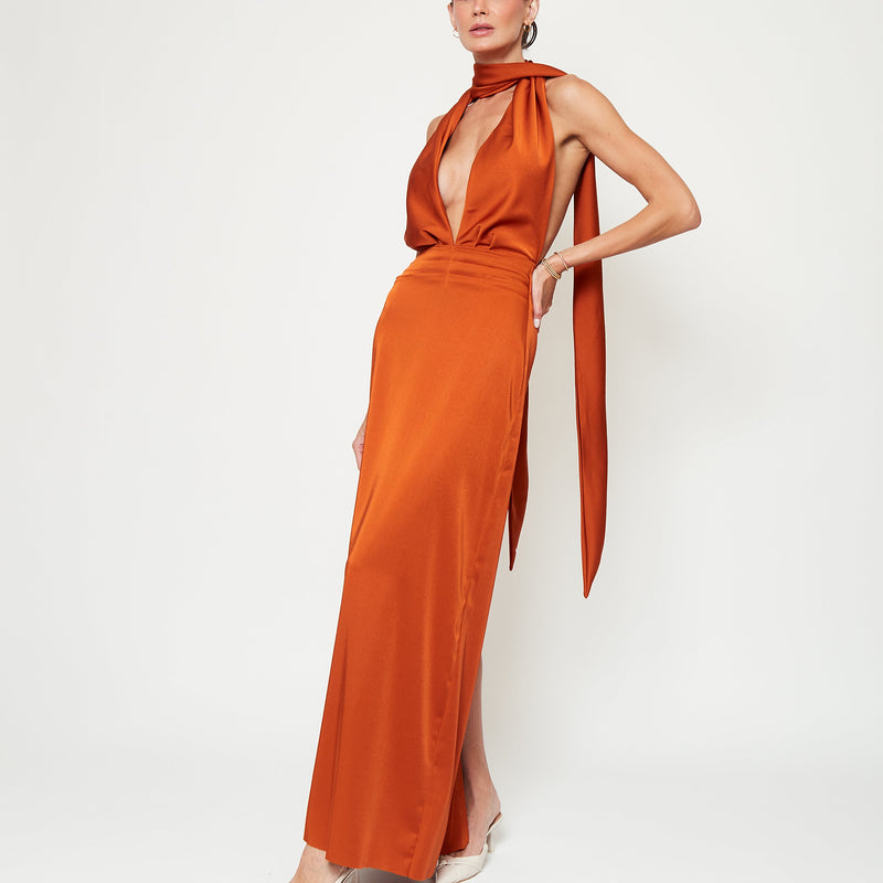 Vestido Sofía Terracota