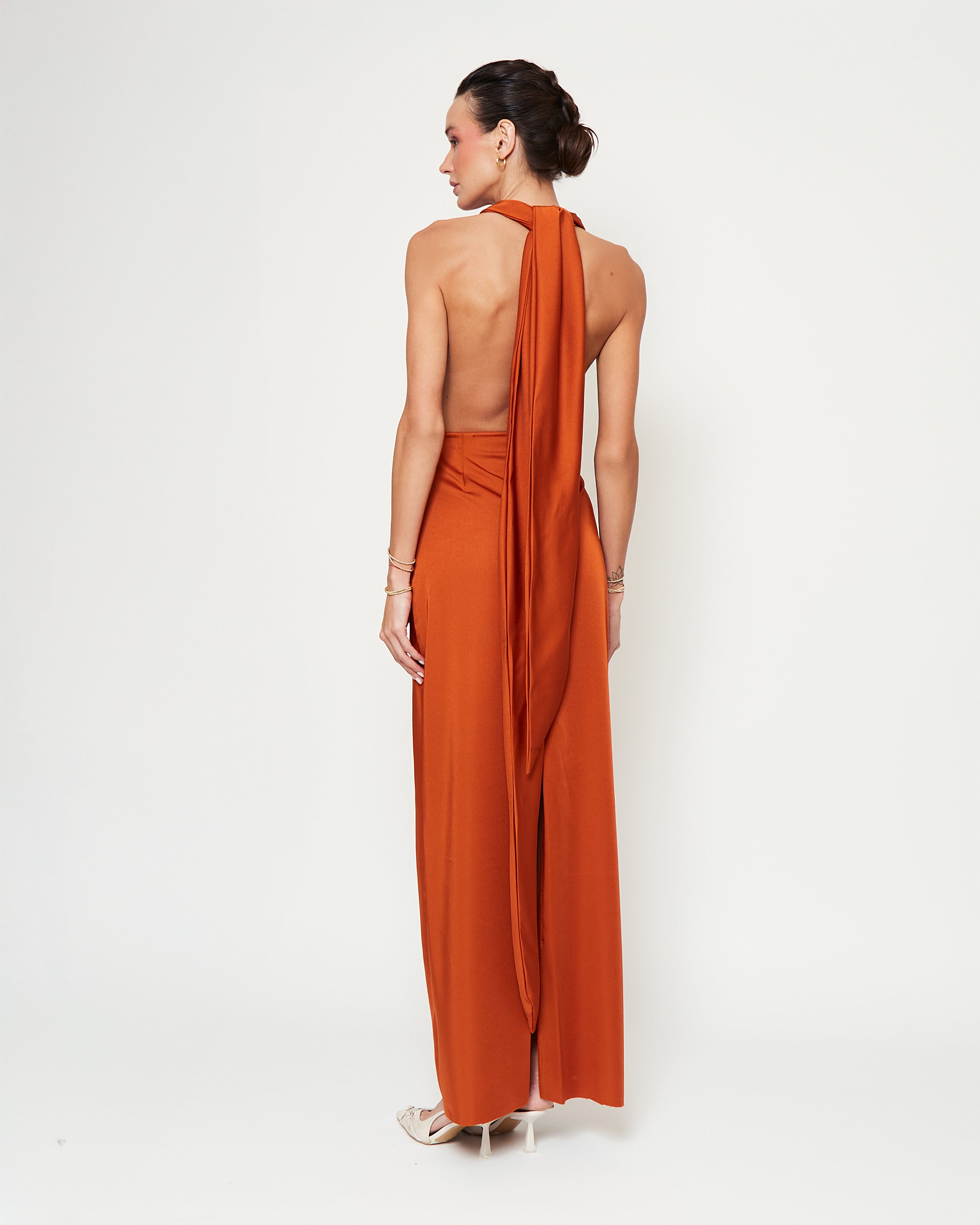 Vestido Sofía Terracota