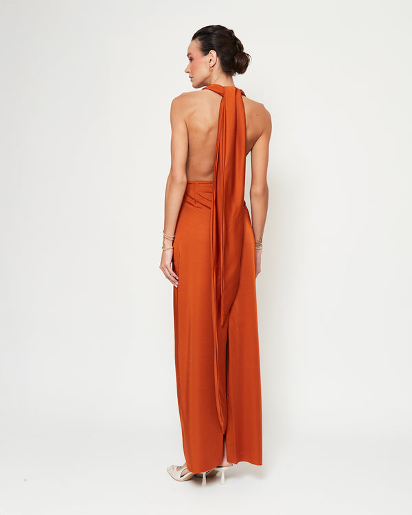 Vestido Sofía Terracota