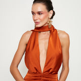 Vestido Sofía Terracota