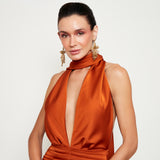 Vestido Sofía Terracota